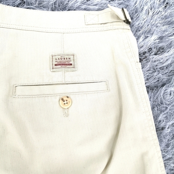 Ralph Lauren 4P Vtg 100% Cotton Beige Capris - Picture 7 of 12